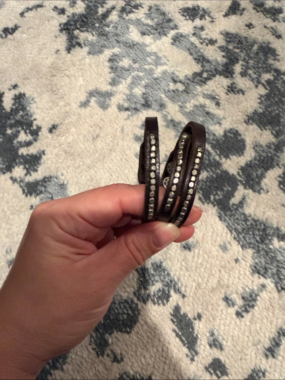 Brown Leather Wrap Bracelets with Sterling Silver Accents